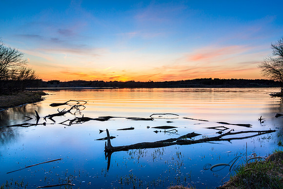 Sunset at Wehrspann Lake II